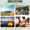 Outsunny 2 Man Tent Patio Tent with Water Resistant Rain Cover, 4 Mesh Windows&Carry Bag, Portable for Family Backpacking