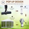 Outsunny 10' x 10' Heavy Duty Pop Up Canopy with Removable Mesh Sidewall Netting, Easy Setup Design, Outdoor Party Event with Storage Bag, Cream White