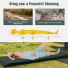 Self-inflating Lightweight Folding Foam Sleeping Cot with Storage bag-Green - Color: Green