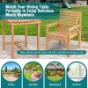 Outdoor Solid Fir Wood Chair with Inclined Backrest