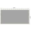 Outsunny Universal Replacement Mesh Sidewall Netting for 10' x 13' Gazebos and Canopy Tents with Zippers, (Sidewall Only) Black