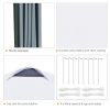 Outsunny 10' x 10' Pop Up Canopy Event Tent with 3-Level Adjustable Height, Top Vent Window Design and Easy Move Roller Bag, White