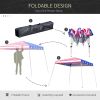 Outsunny 10'x 10' Outdoor Easy Pop Up Canopy Event Tent with Slanted Legs for Weddings  & Parties - American Flag