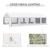 Outsunny 20' x 32'  Outdoor Party Tent, Gazebo Canopy Party Wedding Tent with Removable Sidewalls & Zippered Doors, for Weddings or Event, White