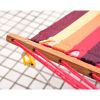 Outsunny 10' Wood Outdoor Hammock with Stand Rainbow Bed, Heavy Duty Roman Arc Hammock for Single Person for Patio, Backyard, Porch, Multi Color